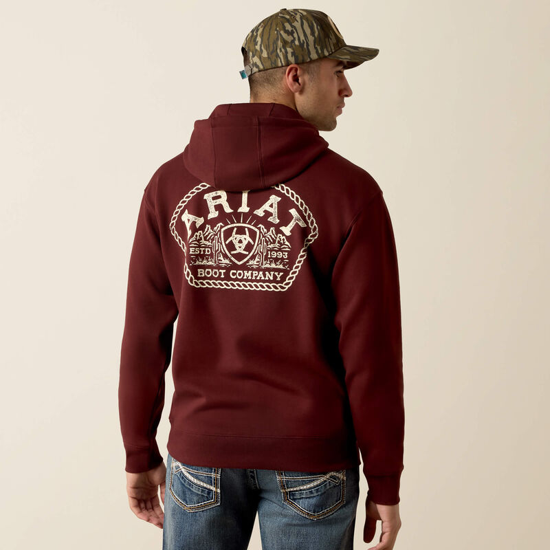 Ariat Roped Out Desert Badge Hoodie Front