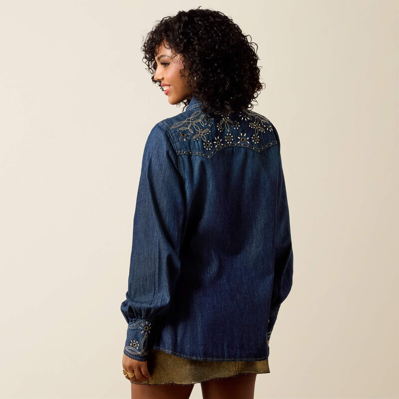 Embellished Blouson Shirt Back