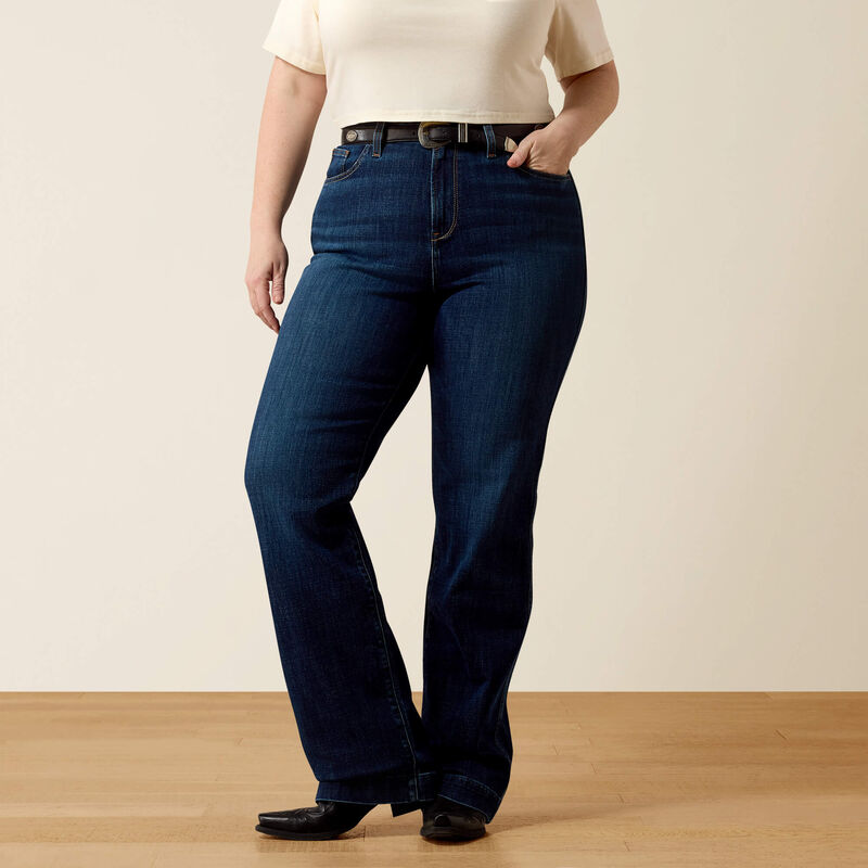 High Rise Avani Slim Trouser Jeans Front Plus
