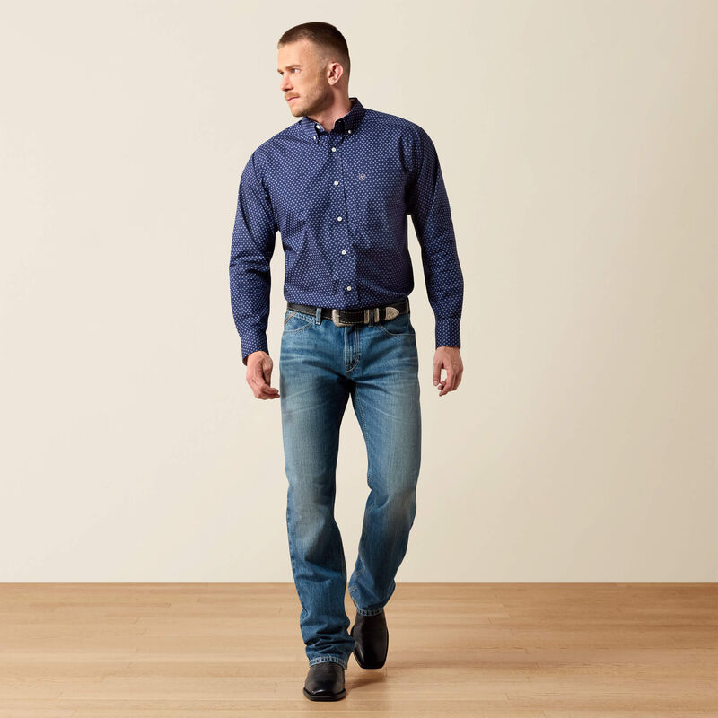 Wrinkle Free Wes Classic Fit Shirt Full