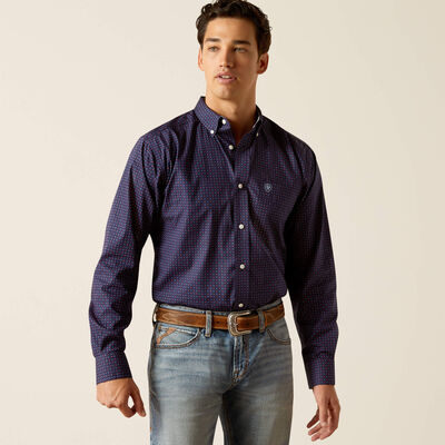 Wrinkle Free Wells Fitted Shirt