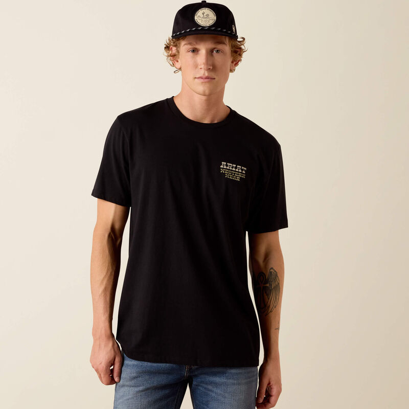 Ariat Country and Western Lockup Classic Fit T-Shirt Back