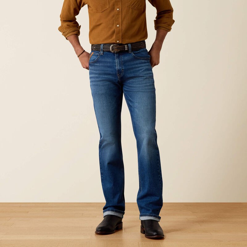 M7 Slim Grizzly Classic Rise Straight Leg Jeans Front