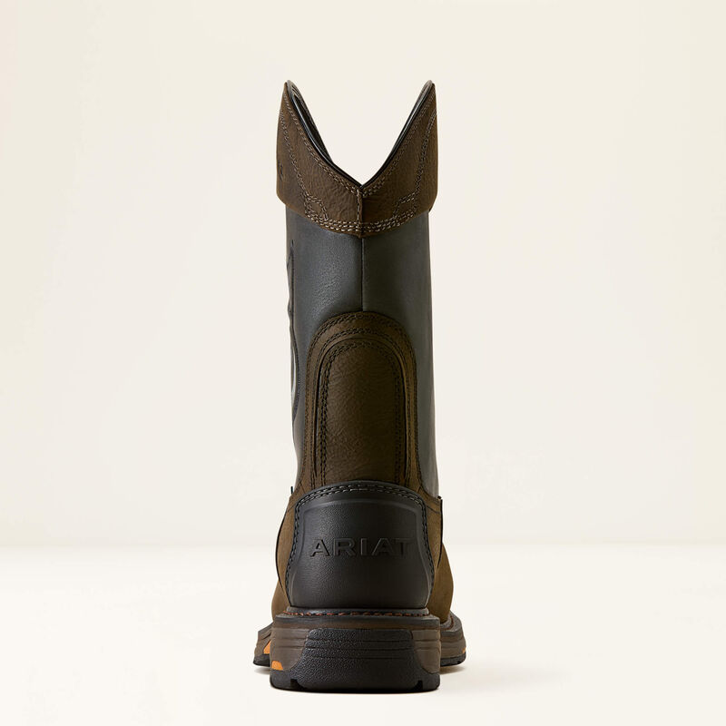 WorkHog Full Boar Waterproof Wide Square Toe Composite Toe Work Boot Heel