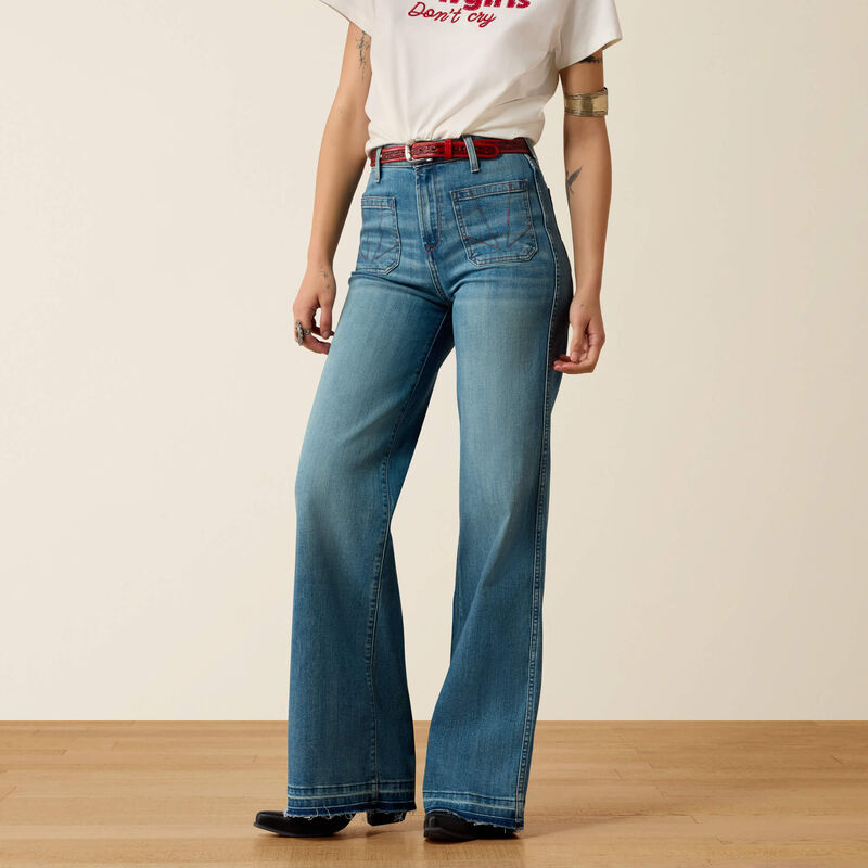 Ultra High Rise Mavis Wide Leg Jeans Front