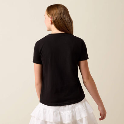 Ariat Rowdy Cow Skull T-Shirt Back