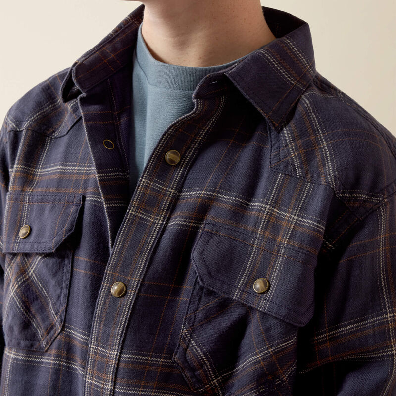 Retro Haas Classic Fit Snap Shirt 01
