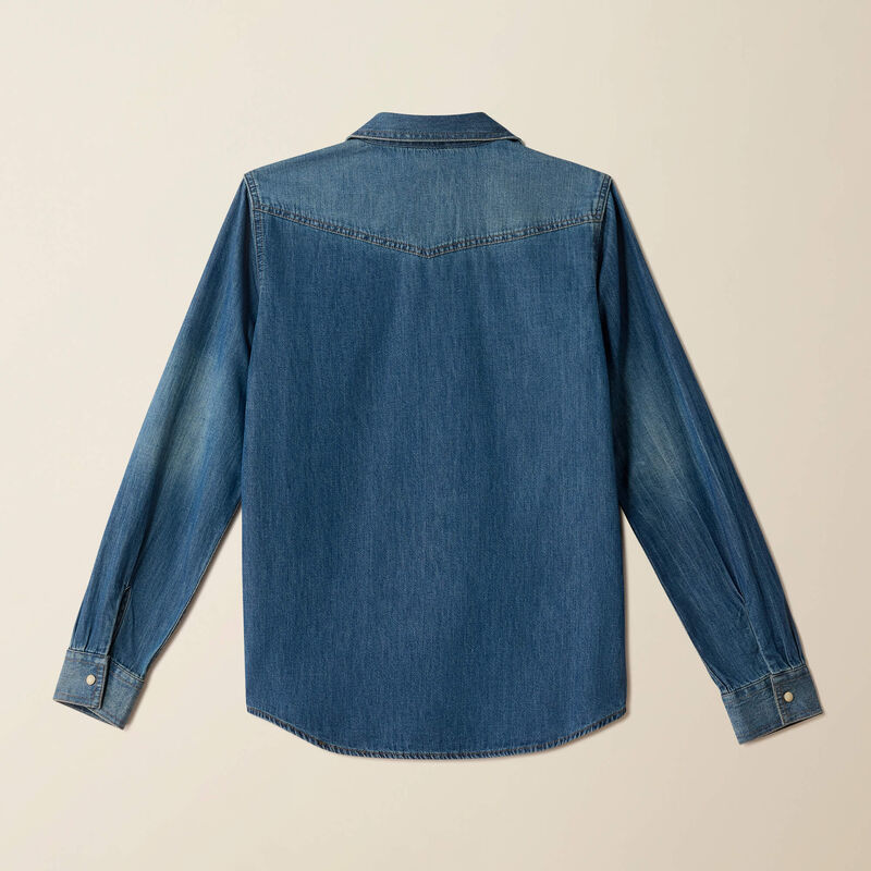 Retro Fit Denim Shirt Back