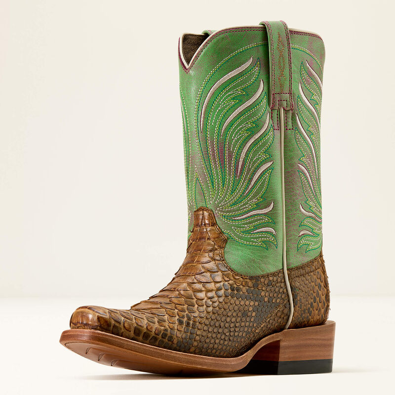Futurity Dash Narrow Cutter Toe Western Boot 3-4 Front