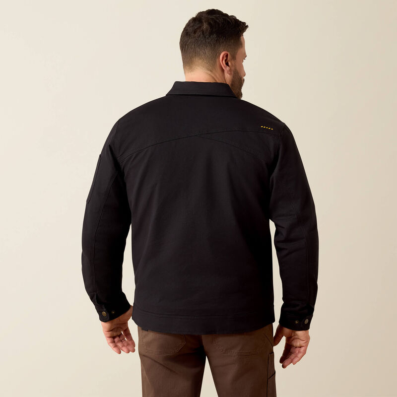 Rebar Made Tough Flannel Lined Shop Jacket Back