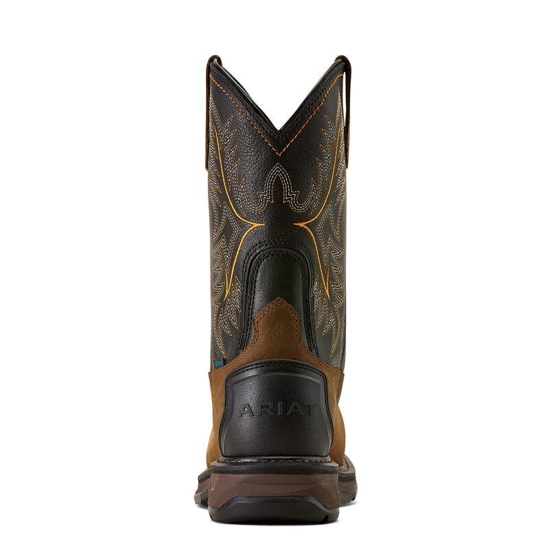 WorkHog XT Waterproof Wide Square Toe Carbon Toe Work Boot Heel