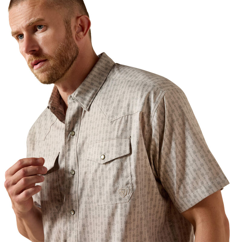 Printed Western VentTEK Classic Fit Snap Shirt 02