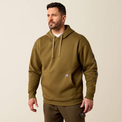 Rebar Workman Graphic Hoodie Front