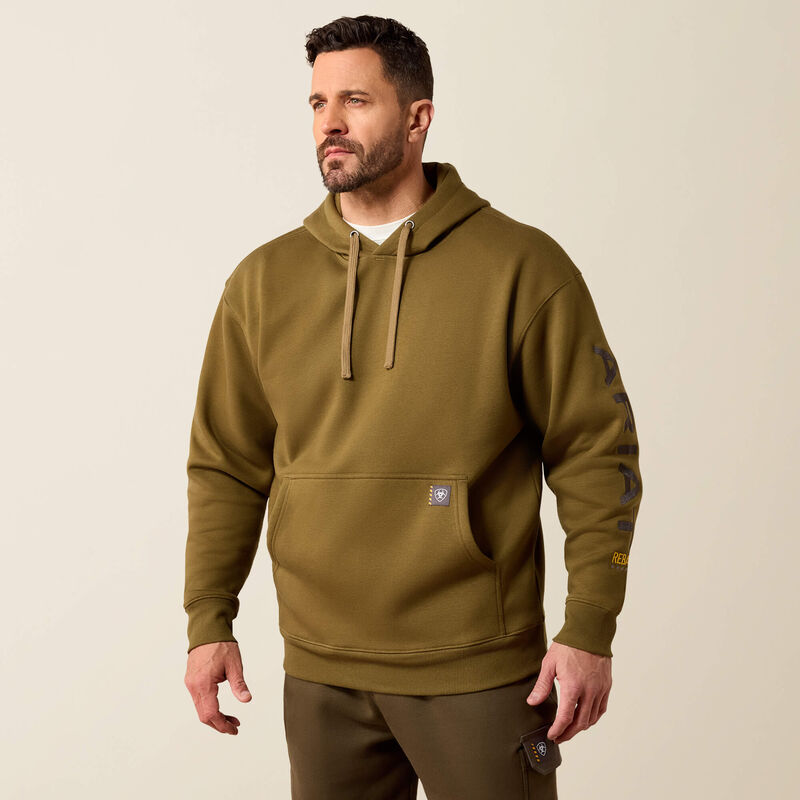 Rebar Workman Graphic Hoodie Front