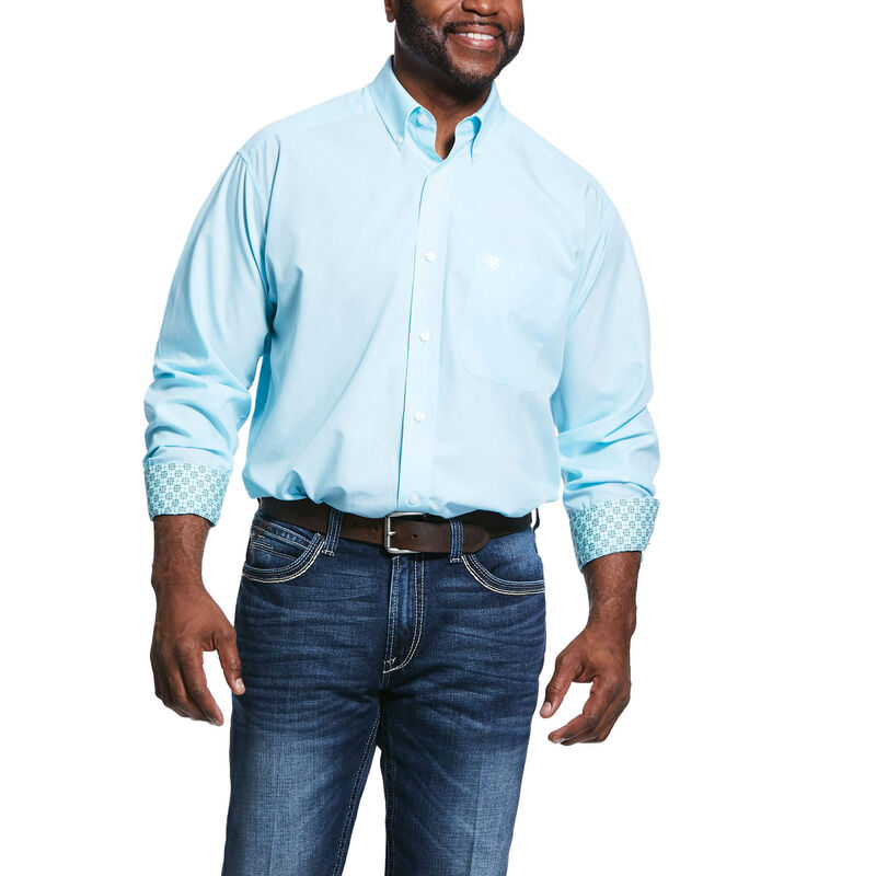 Wrinkle Free Solid Pinpoint Oxford Classic Fit Shirt