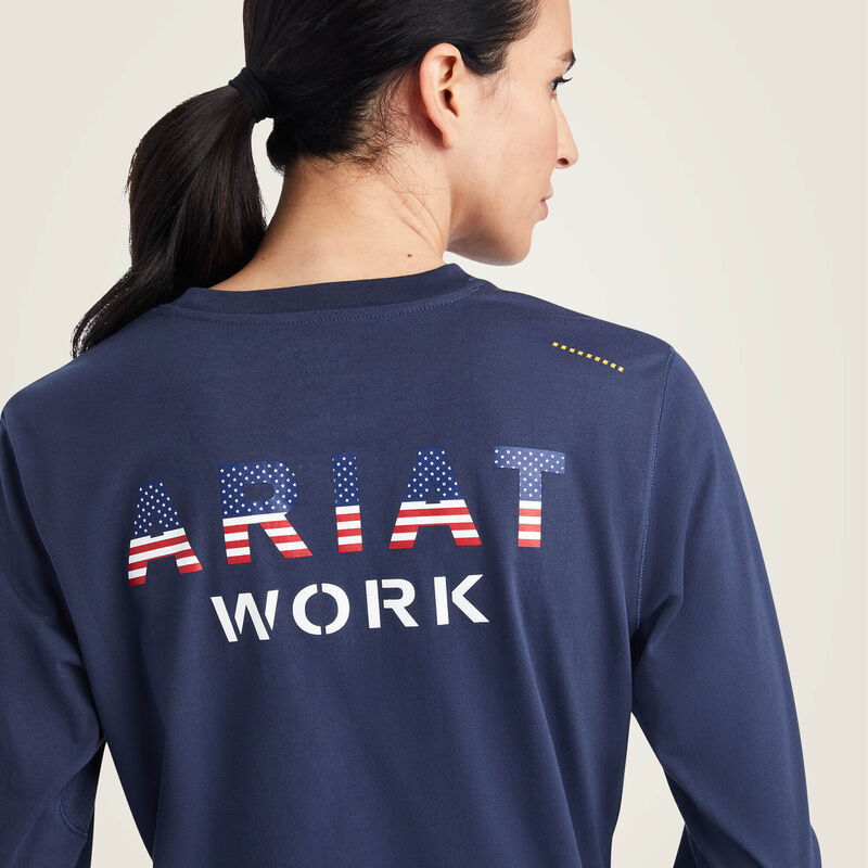 Rebar Workman USA Logo T-Shirt