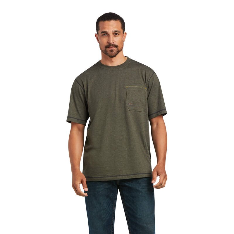 Rebar Workman Reflective Flag T-Shirt