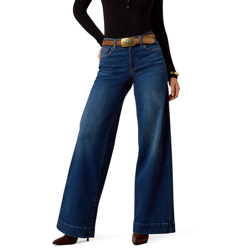 High Rise Revel Vilma Ultrastretch Wide Leg Jeans Front