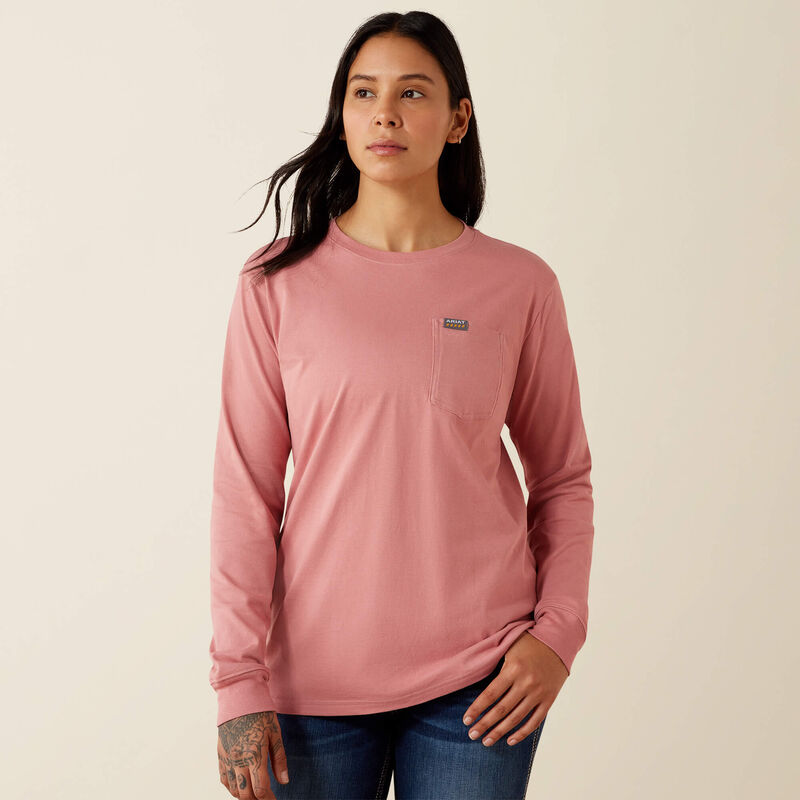Rebar Cotton Strong Flying Eagle Long Sleeve T-Shirt Back