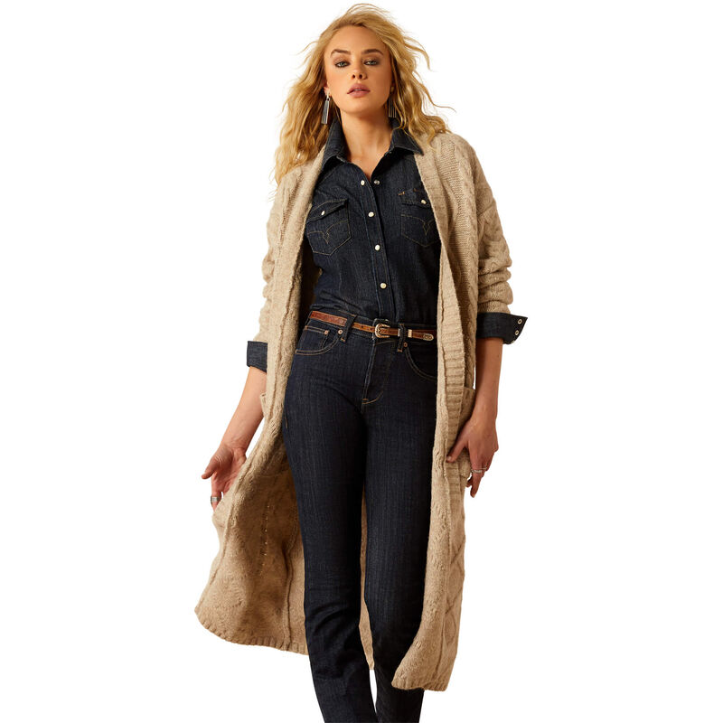 Yellowstone Cozy Fair Cardigan Sweater Front
