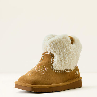Jackie Square Toe Boot Slipper 3-4 Front