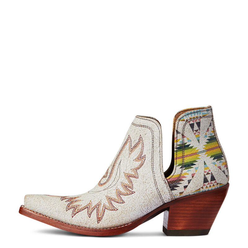Ariat Women's Crackled White Pendleton Dixon Western Boots