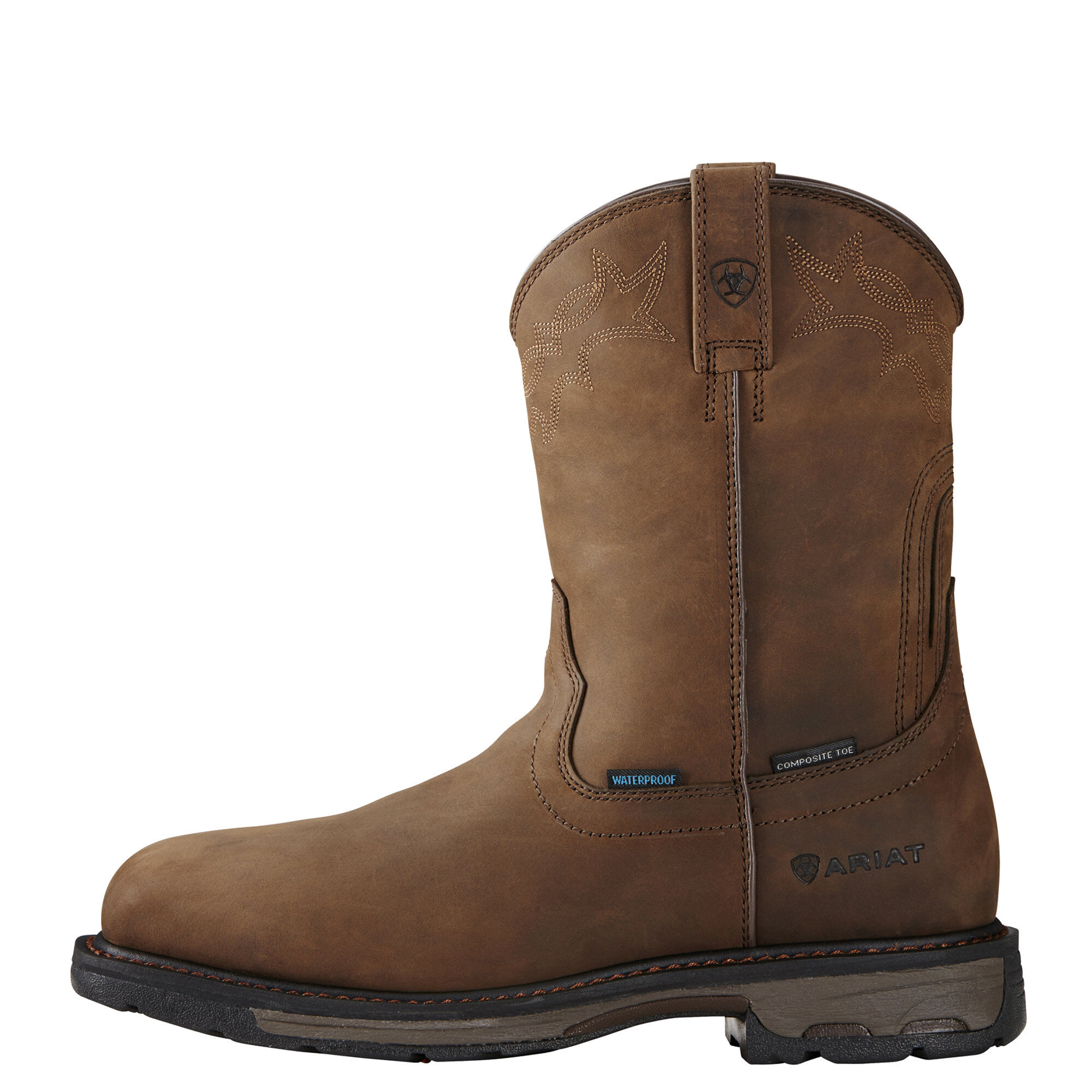 Ariat 10016253 Catalyst Vx H2O Safety Toe 11" Pull On EH Wellington Work Boots