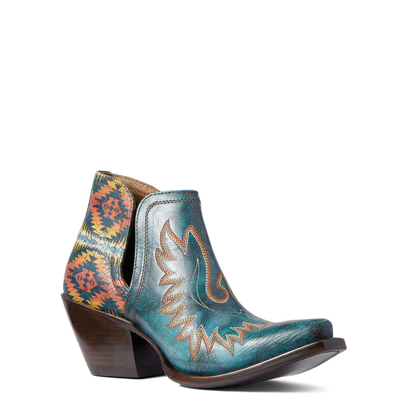 Ariat Women's Pendleton Dixon Western Boots in Aged Turquoise Blue