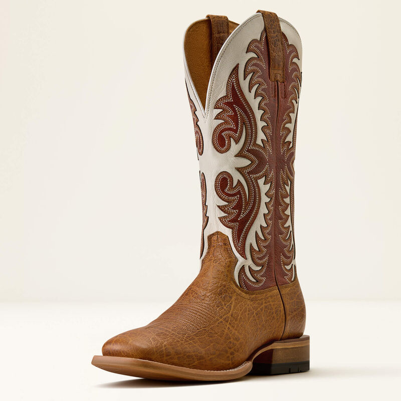 Gritstone Wide Square Toe Cowboy Boot 3-4 Front