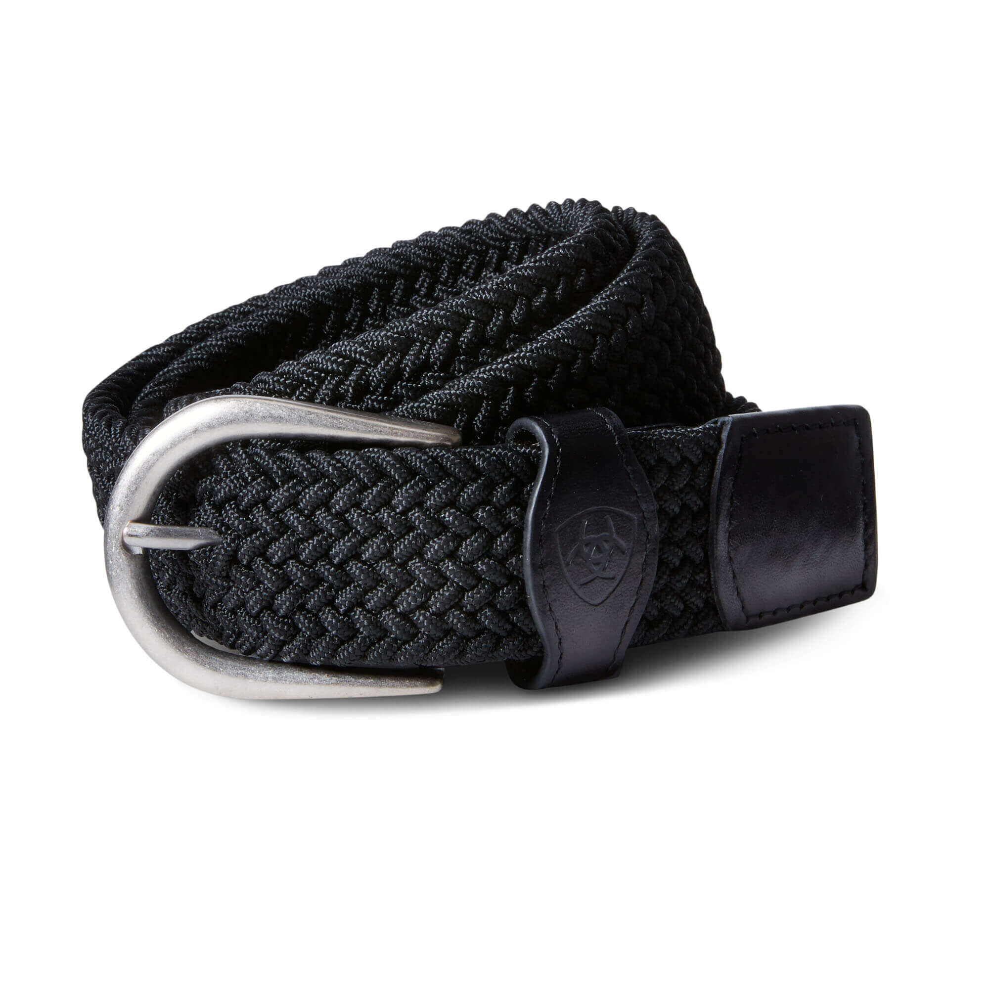 One Rail Woven Belt in Black, Size: XS/S by Ariat