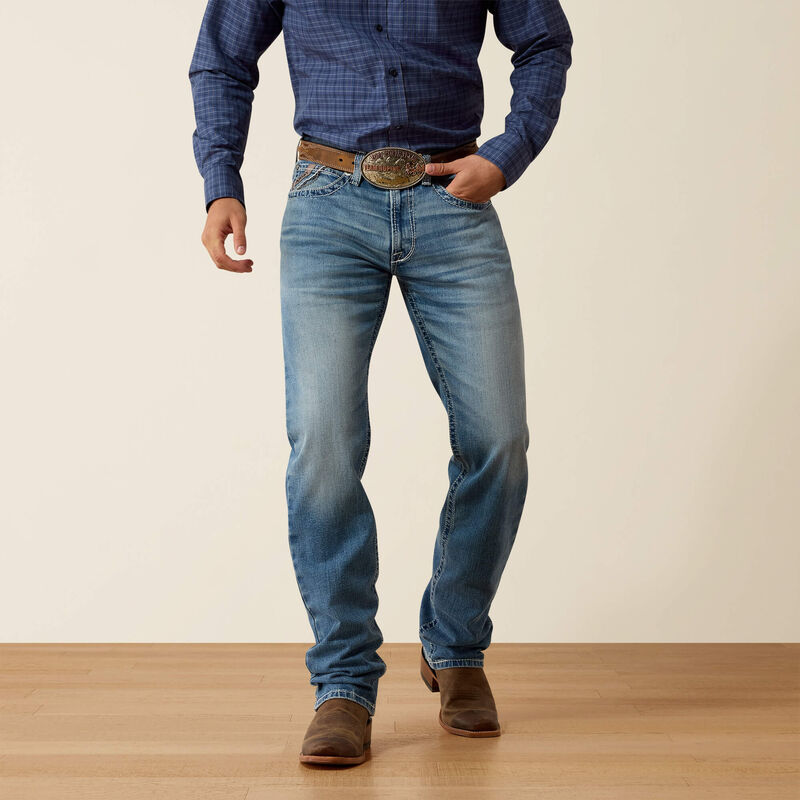 M2 Traditional Relaxed Beckett Boot Cut Jeans Front