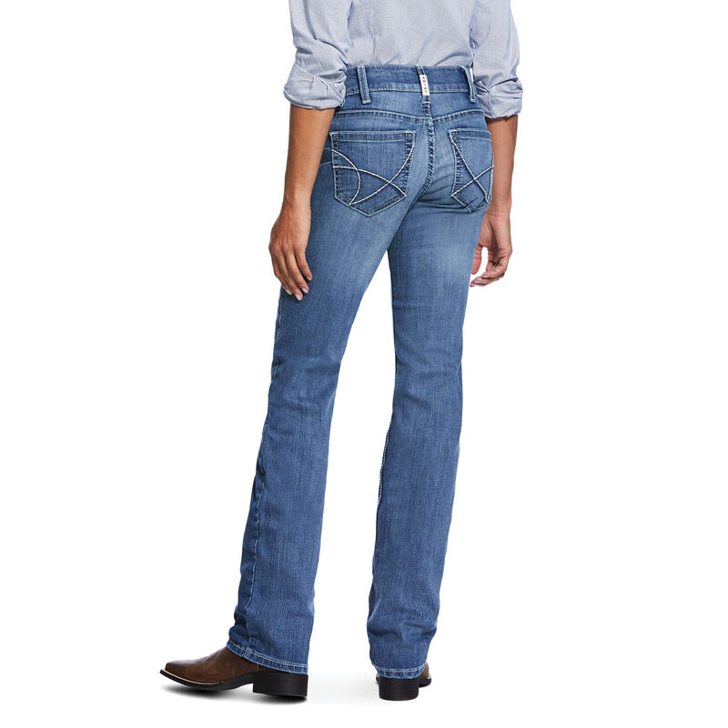 R.E.A.L. Mid Rise Stretch Talulah Stackable Straight Leg Jean