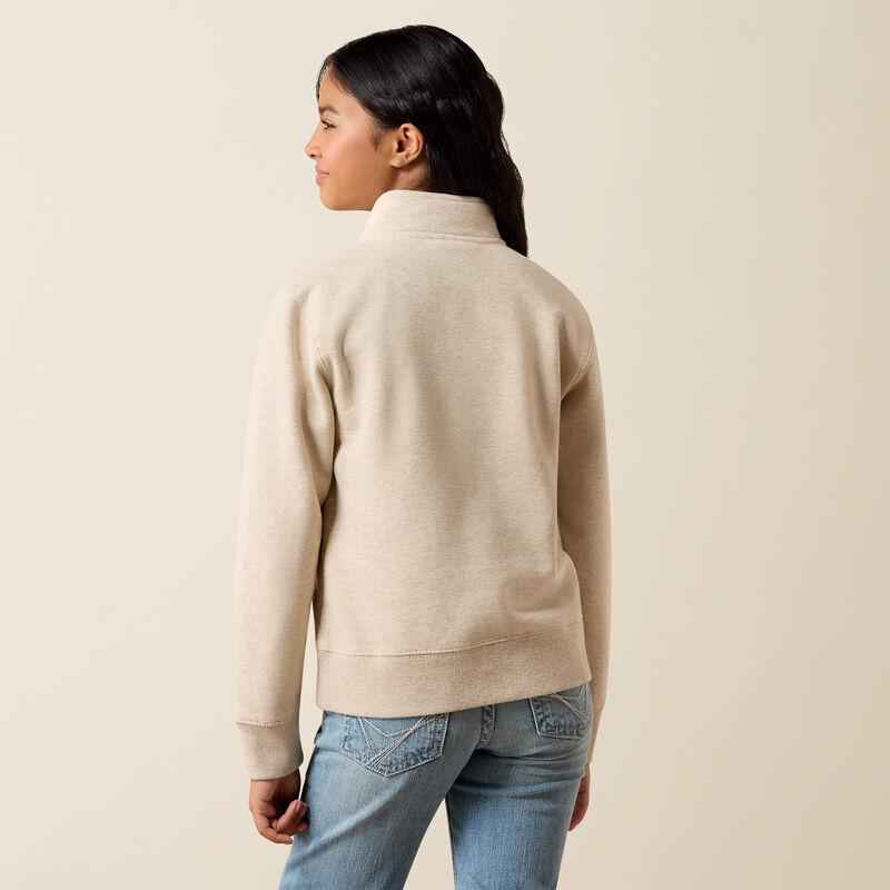 Running Wild 1/4 Zip Sweatshirt Back