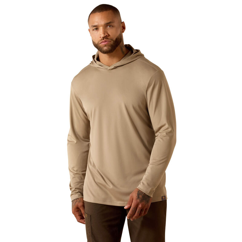 Rebar Sunblocker Outdoor Hooded Classic Fit Long Sleeve T-Shirt Back