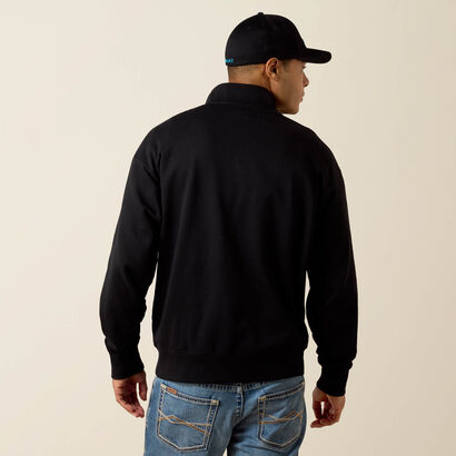 Holiday 1/4 Zip Sweatshirt Back