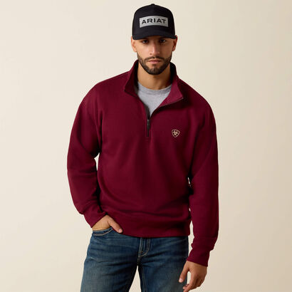 Holiday 1/4 Zip Sweatshirt Front