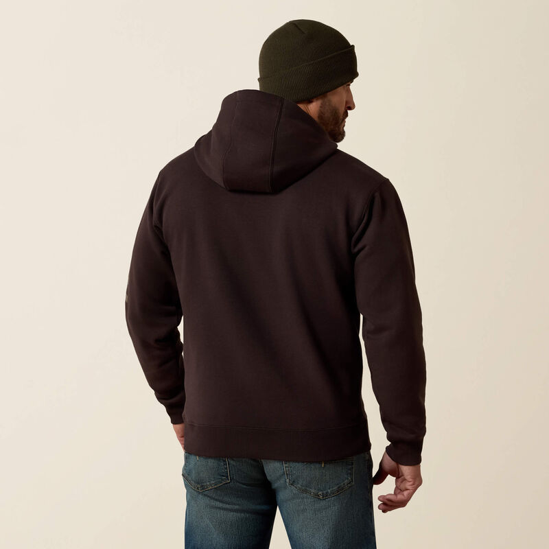 Rebar Lightweight Logo Hoodie Back