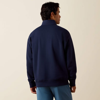 Holiday 1/4 Zip Sweatshirt Back
