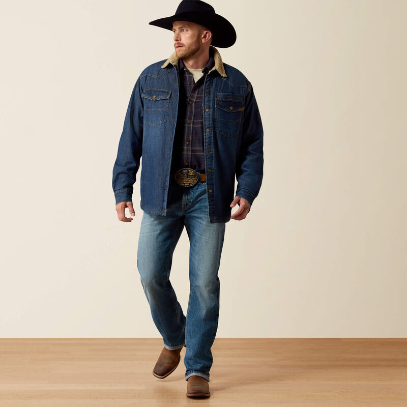 Sherpa Lined Shirt Jacket Full