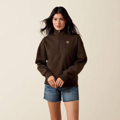 Holiday 1/2 Zip Sweatshirt Front