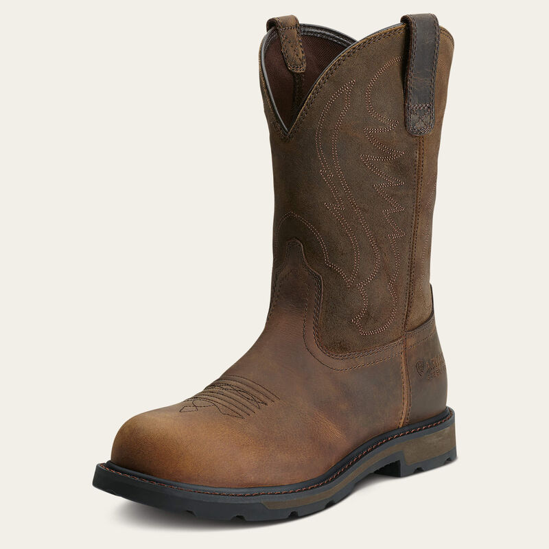 Men's Ariat Groundbreaker Steel Toe Work Boots 8.5 Brown