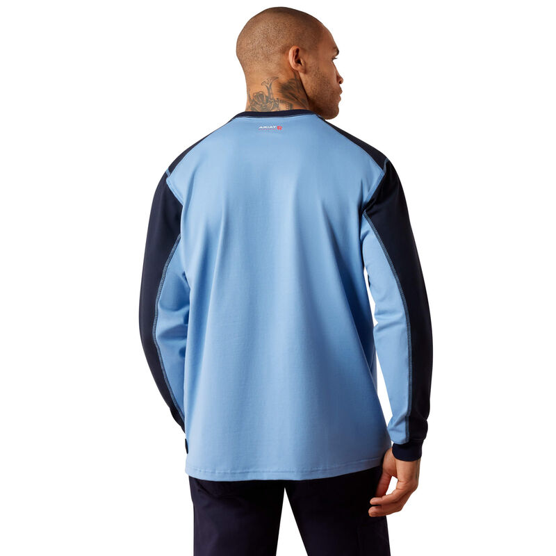 FR Colorblock Baseball Long Sleeve T-Shirt Back