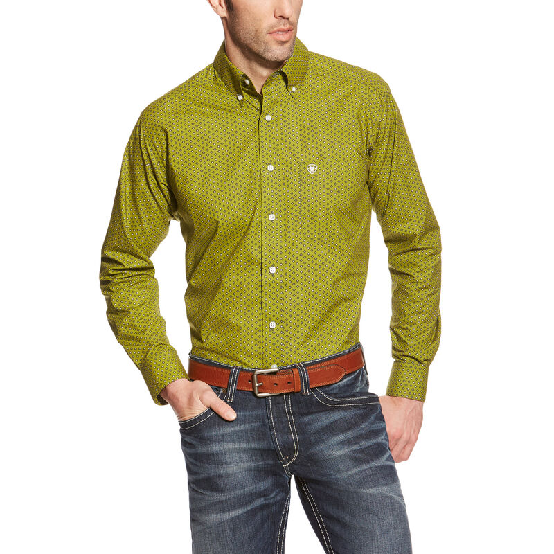 Johnson Fitted LS Print Fitted Shirt