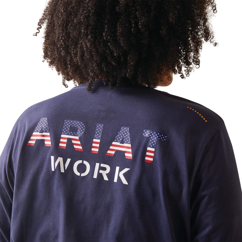 Rebar Workman USA Logo T-Shirt