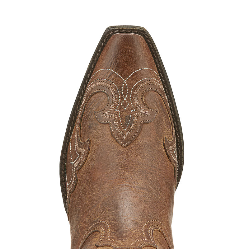 Round Up D Toe Wingtip Western Boot