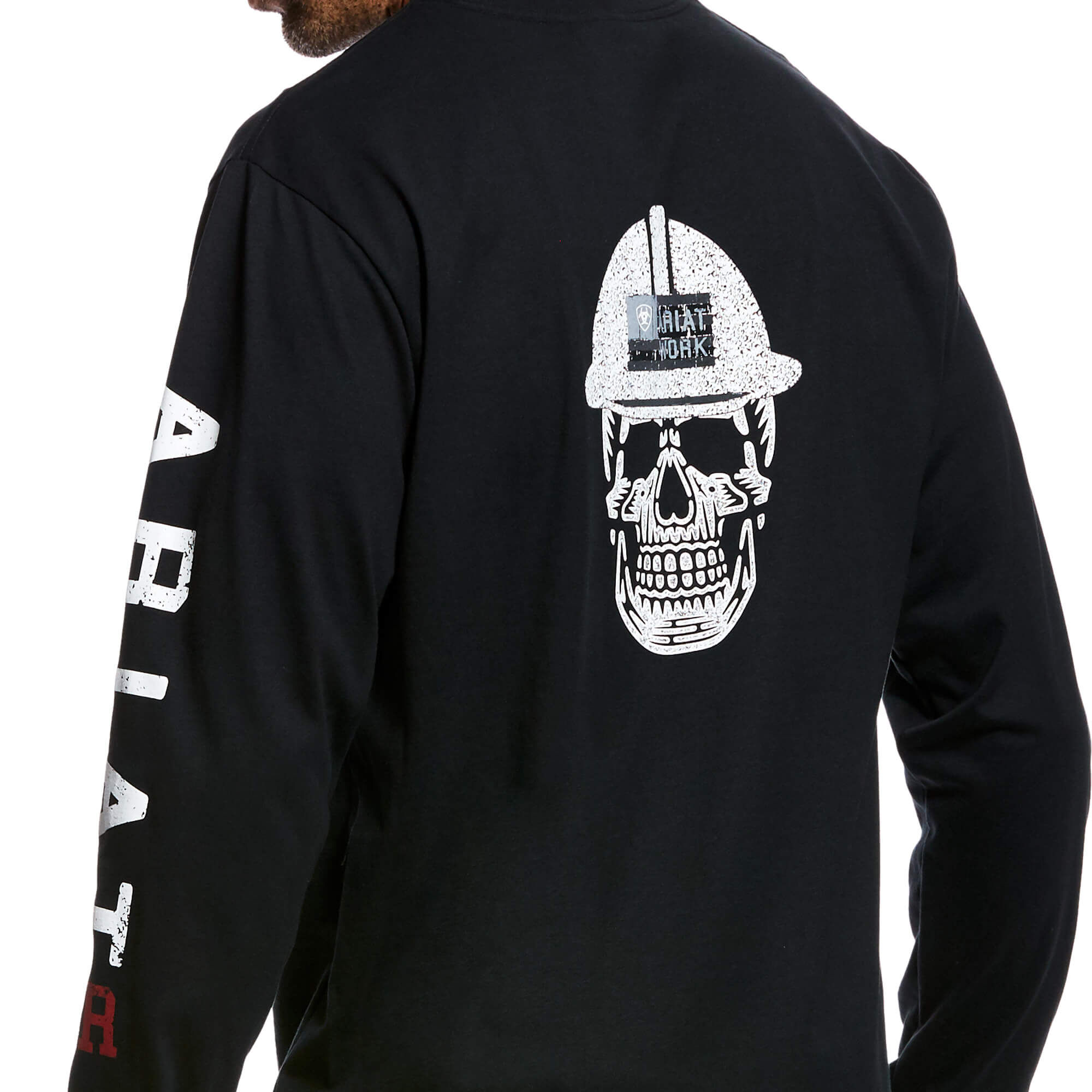 Ariat® Men's FR Roughneck Skull Logo Malbec Red T-Shirt 10026435