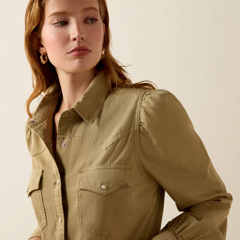 Puff Denim Shirt 01