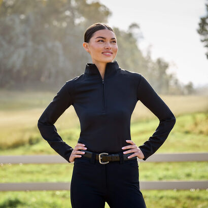 SolVeil 1/2 Zip Baselayer Lifestyle