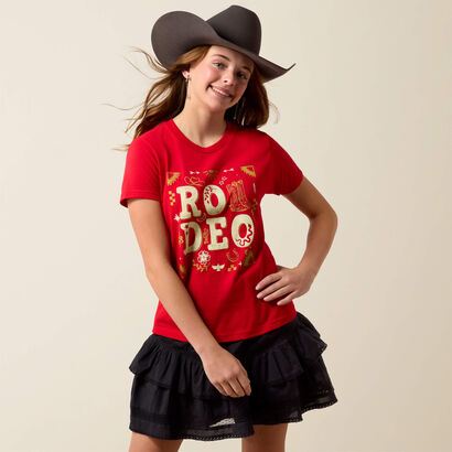 Ariat Rodeo Collage T-Shirt Front