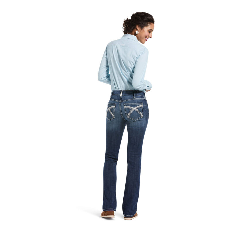 R.E.A.L. Perfect Rise Stretch Skyway Stackable Straight Leg Jean